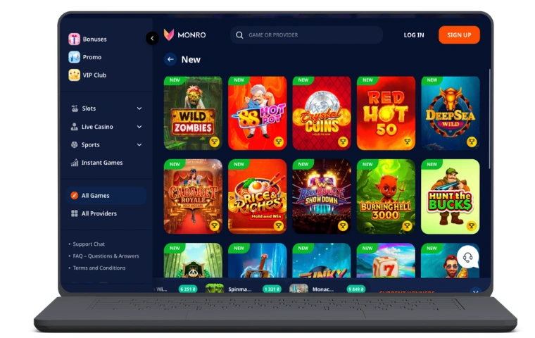 Monro Casino se connecter